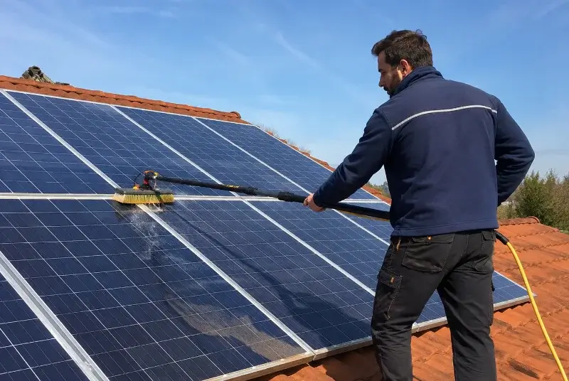 Nettoyage et entretien de panneaux solaires à Garrigues